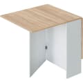 Miniatyrbild 3 av 6: FLY hopfällbart köksbord - Artik vit melamin och ek - L 31/140 x D 77 x H 78 cm