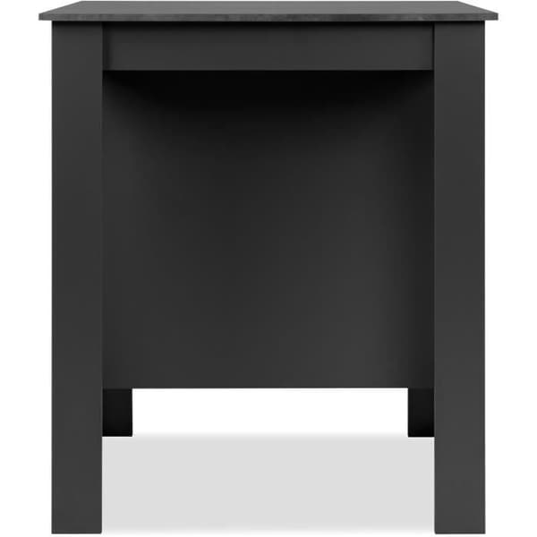 Barbord - ATLANTA - 4 personer - 92 x 106 x 68 cm - Mörk skiffer / antracit