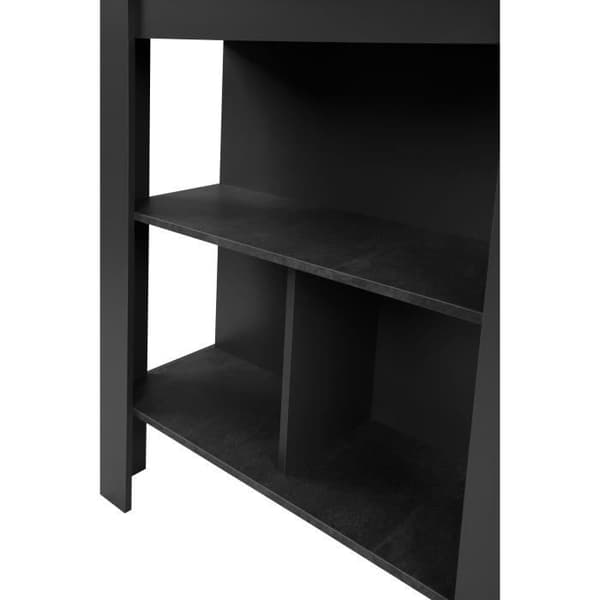 Barbord - ATLANTA - 4 personer - 92 x 106 x 68 cm - Mörk skiffer / antracit