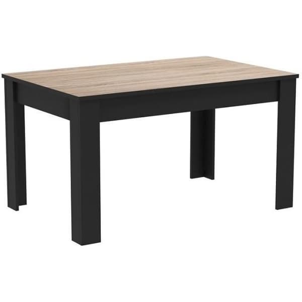 DEMEYERE Matbord - Dekor borstad ek - WAYNE - L 138,4 x B 90 x H 77,1 cm