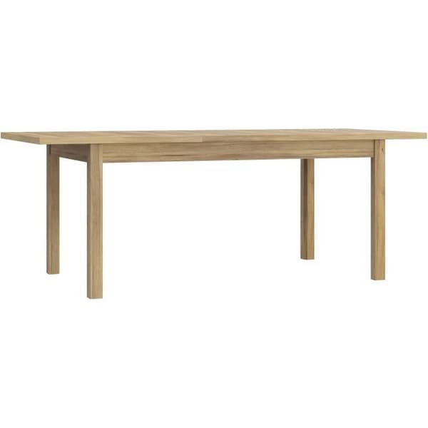 Utsträckt matbord med synkroniserad öppning - COMO - Ek - Rektangulär - 160/207 x 90 x 76,6 cm
