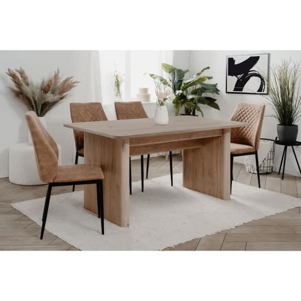 Utökningsbart bord - SAI - Rektangulärt - 10 personer - 160/200 x 75 x 90 cm - Jackson Hickory