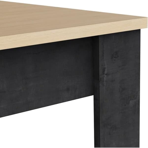 Fast matbord - KENT - Trådfri ek / Sidewalk - Rektangulär - 4 / 6 personer - 140 x 90 x 77 cm - DEMEYERE