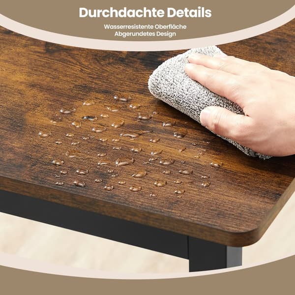 Spisebord, VASAGLE KDT081B01, 70x110x77 cm, Sort