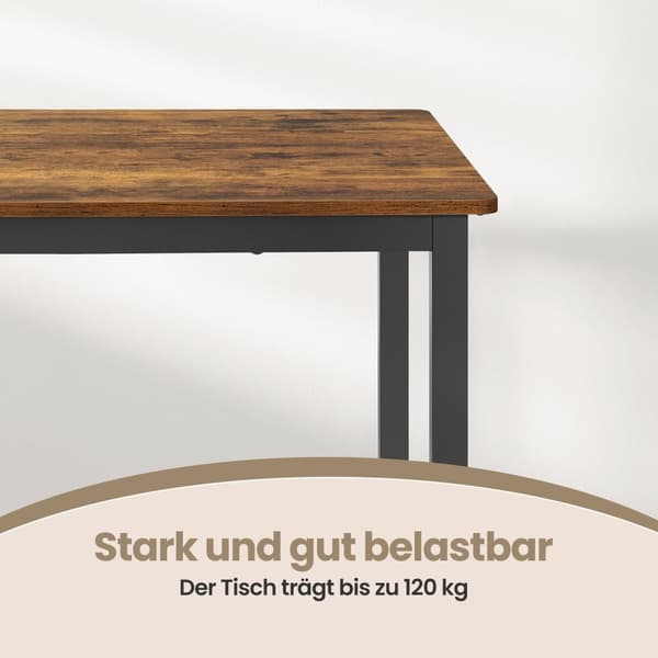 Spisebord, VASAGLE KDT081B01, 70x110x77 cm, Sort
