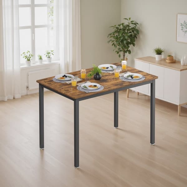 Spisebord, VASAGLE KDT081B01, 70x110x77 cm, Sort