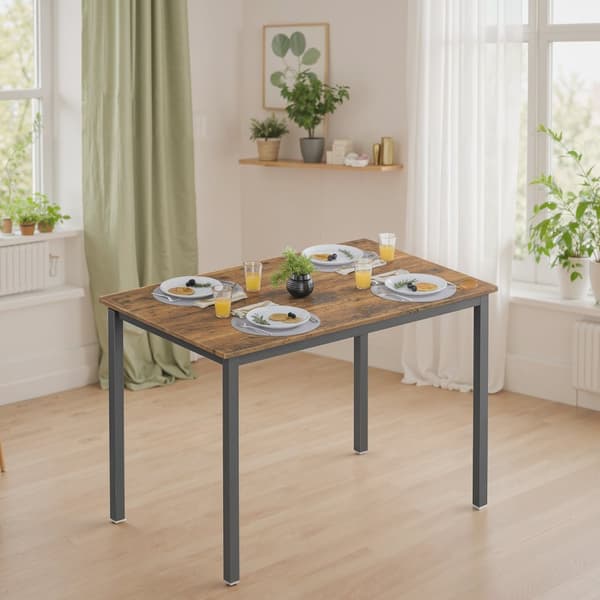 Spisebord, VASAGLE KDT081B01, 70x110x77 cm, Sort