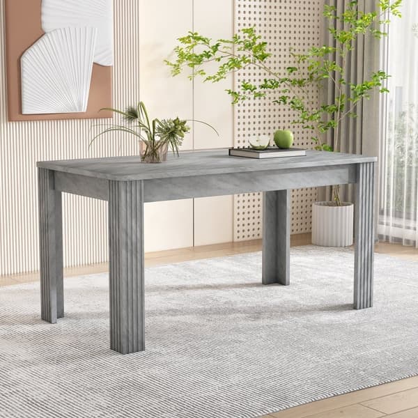 Matbord med fyra ben - modern stil - grå