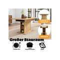Miniatyrbild 4 av 6: Utökningsbar matbord, L110/130*B70*H75, matbord med naturlig förvaringsutrymme