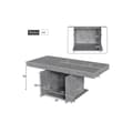Miniatyrbild 4 av 4: Utvidbart matbord, L140/180*B80*H76cm, matbord med förvaringsutrymme, betongutseende