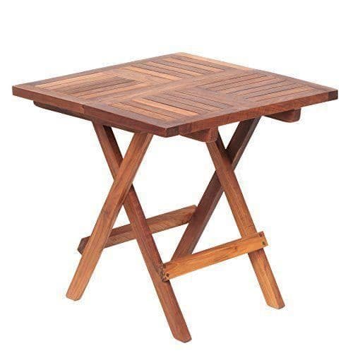 AsinoX Tek. 602hopfällbart bord, teak, Brun, 50x 50x 50cm - TEK.602