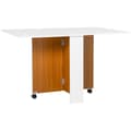 Miniatyrbillede 1 af 9: Foldbord, 120x80x73 cm / 80x67.5x73 cm, Hvid og Teak