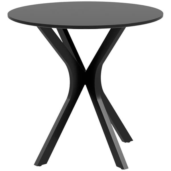 Matbord, Ø78 x 75 cm, Svart