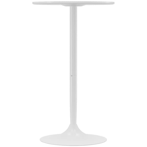 Barbord, Ø60x102H cm, Hvid