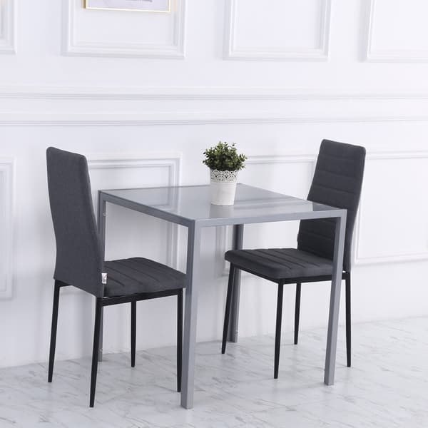 Matbord, 75x75x75 cm, Grå