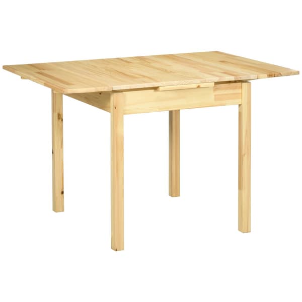 Utvidgbar Vikbord, 120x80x75 cm, Natur