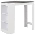 Miniatyrbild 1 av 2: Barbord med hylla vit 110x50x103 cm