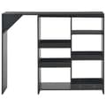 Miniatyrbild 2 av 2: Barbord med flyttbar hylla svart 138x39x110 cm