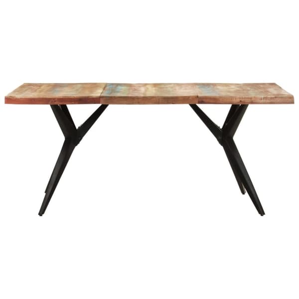 Matbord 180x90x76 cm massivt återvunnet trä