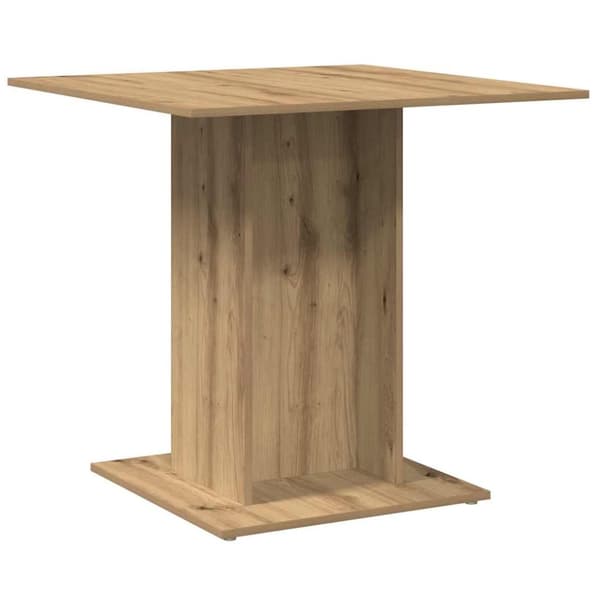 Matbord artisan ek 80x80x75 cm konstruerat trä