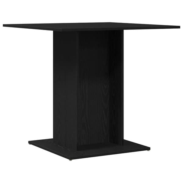 Matbord svart ek 80x80x75 cm konstruerat trä