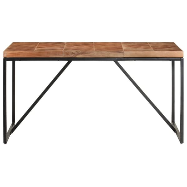 Matbord 140x70x76 cm massivt akaciaträ och mangoträ