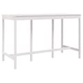 Miniatyrbild 2 av 2: Barbord vit 180x80x110cm massiv furu
