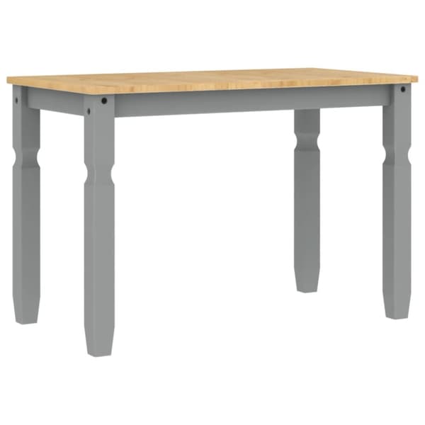 Matbord Corona grå 112x60x75 cm massiv furu