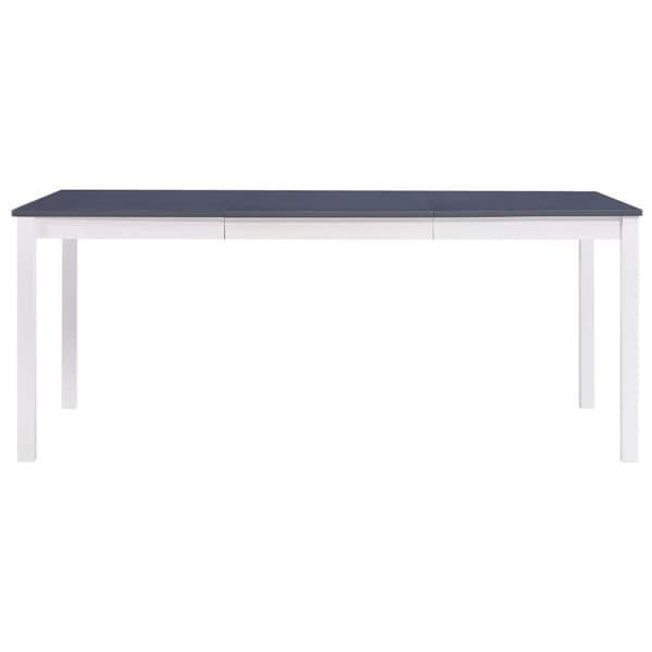 Matbord vit och grå 180x90x73 cm furu