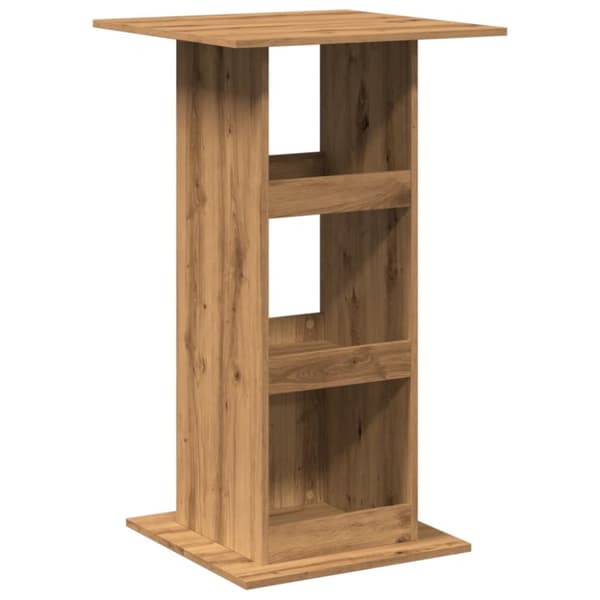 Barbord med förvaring artisian-ek 60x60x102 cm konstruerat trä