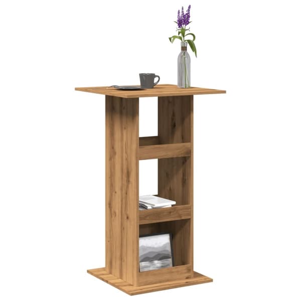 Barbord med förvaring artisian-ek 60x60x102 cm konstruerat trä