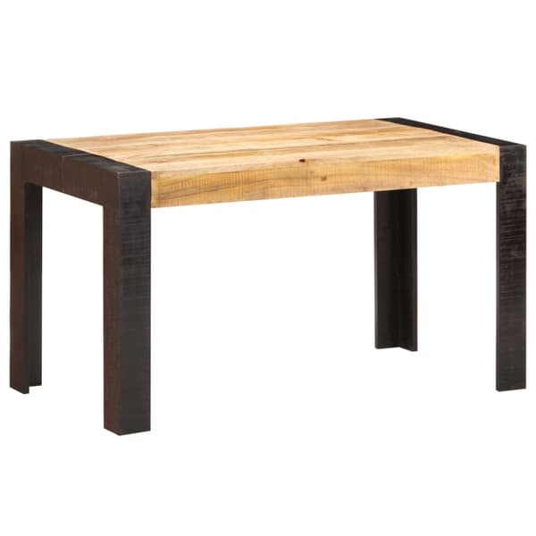 Matbord 140x70x76 cm massivt grovt mangoträ