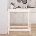 Miniatyrbild 1 av 2: Barbord vit 100x50x110 cm massiv furu