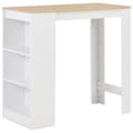 Miniatyrbild 1 av 2: Barbord med hylla vit 110x50x103 cm