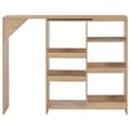 Miniatyrbild 2 av 2: Barbord med flyttbar hylla ek 138x39x110 cm