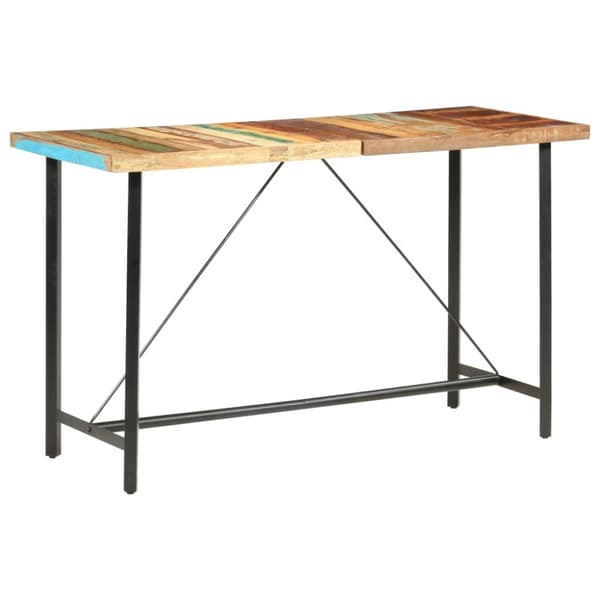 Barbord 180x70x107 cm massivt återvunnet trä