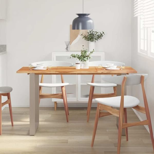 Matbord 140x70x76 cm massivt akaciaträ