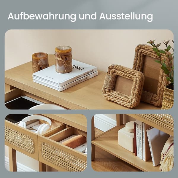 Consolet Table-Boho Style-2-skuffer