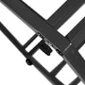 Miniatyrbillede 7 af 9: Moderne sekskantet marmor spisebord med sort metalbund, stilfuldt design, til spisestue og stue