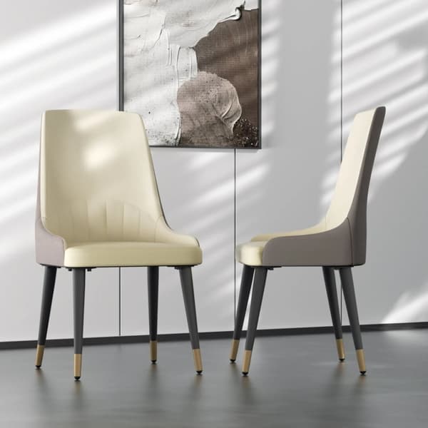 Matbord, Fyrkantig Design, Marmor Finish, Platta Stol-WT-2st