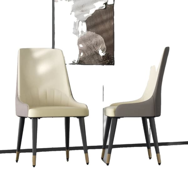 Matbord, Fyrkantig Design, Marmor Finish, Platta Stol-WT-2st