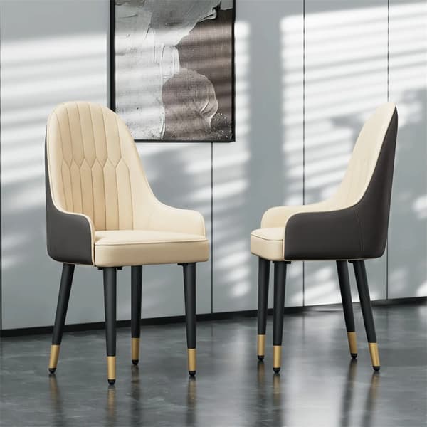 Spisebord, firkantet design, marmor finish, Grid Stol-WT-2stk