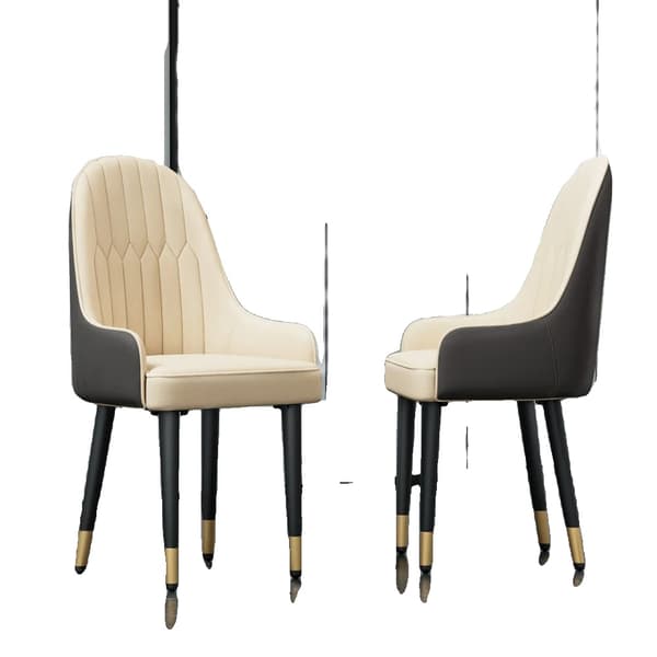 Spisebord, firkantet design, marmor finish, Grid Stol-WT-2stk