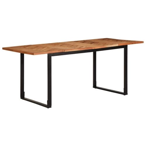 Matbord 180x90x75 cm massivt trä akacia