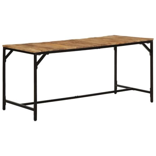 Matbord 160x80x75 cm massivt trä grov mango