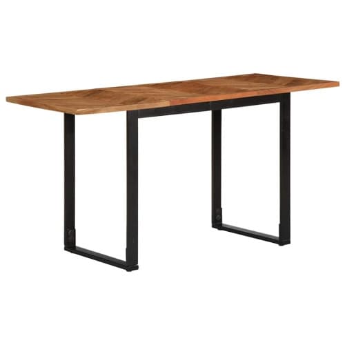 Matbord 140x70x75 cm massivt trä akacia