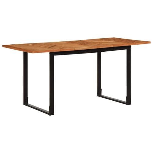 Matbord 160x80x75 cm massivt trä akacia