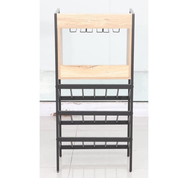 Vinhylle HANNES 51x30xH108cm, rustikk melamin