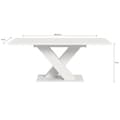 Miniatyrbilde 4 av 6: Motion spisebord X-fot 90x150/190cm inkl. 1 tilleggsplate hvit.