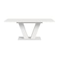 Miniatyrbilde 2 av 5: Motion spisebord V-fot 90x150/190cm inkl. 1 tilleggsplate hvit.